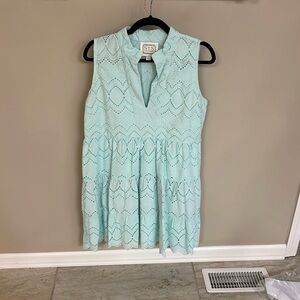 Sail to Sable mint eyelet dress